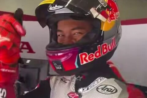 Pembalap Indonesia, Veda Pratama kembali finis di zona poin dalam balapan seri ke-15 Moto3 2026 di Red Bull Ring, Spielberg, Austria Minggu (20/9)./Instagram @honda_team_asia
