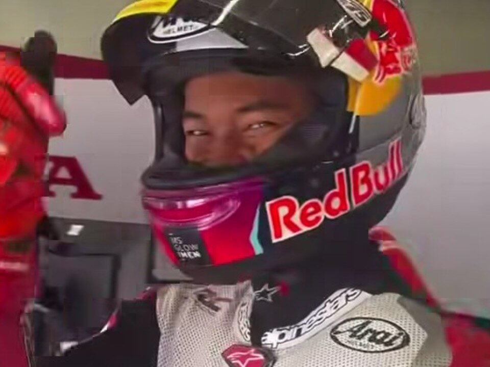 Pembalap Indonesia, Veda Pratama kembali finis di zona poin dalam balapan seri ke-15 Moto3 2026 di Red Bull Ring, Spielberg, Austria Minggu (20/9)./Instagram @honda_team_asia