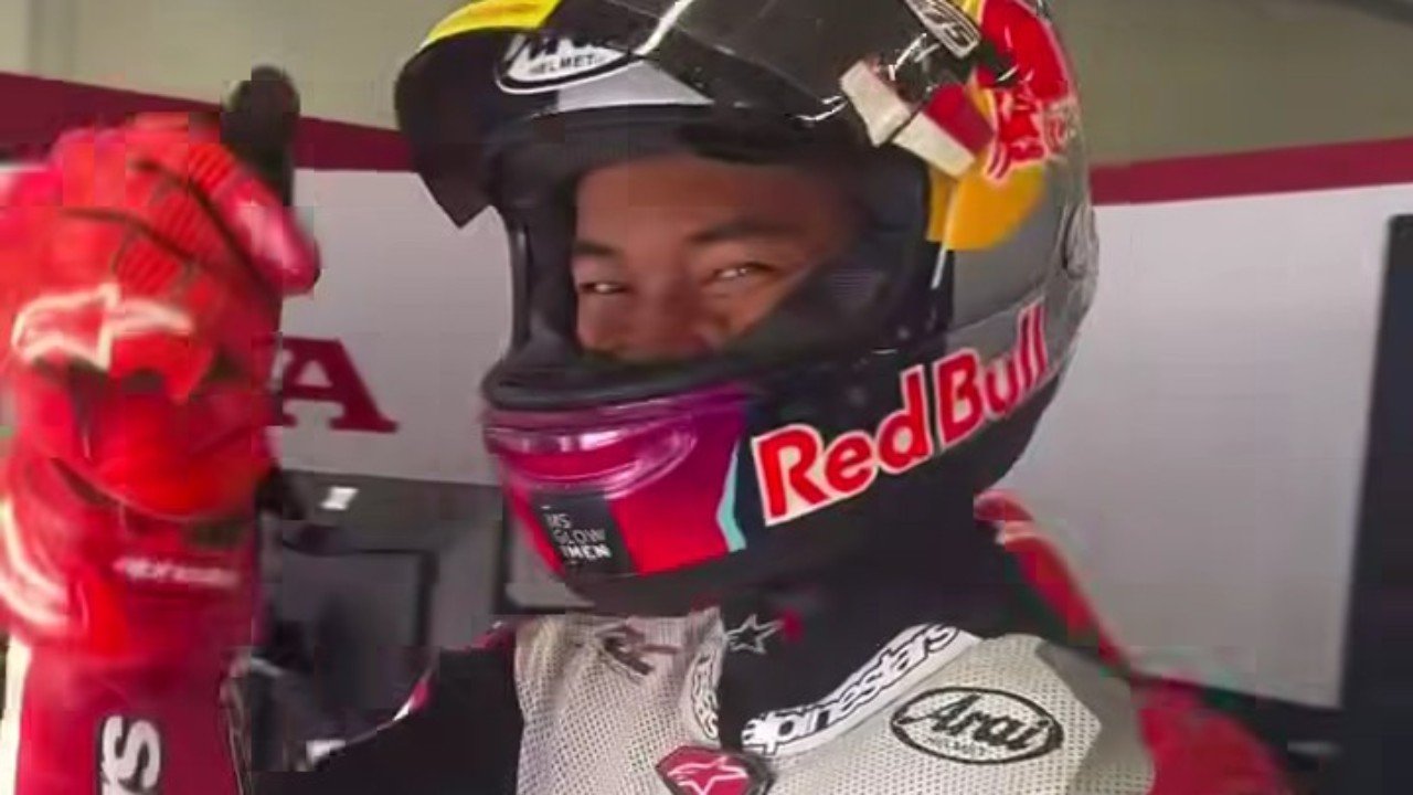 Pembalap Indonesia, Veda Pratama kembali finis di zona poin dalam balapan seri ke-15 Moto3 2026 di Red Bull Ring, Spielberg, Austria Minggu (20/9)./Instagram @honda_team_asia