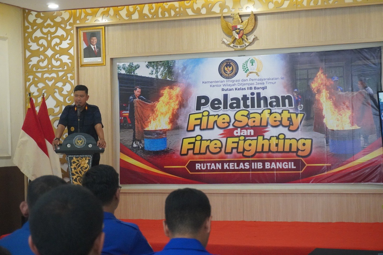 Kesiapsiagaan Darurat, Rutan Bangil Gelar Pelatihan Fire Safety dan Fire Fighting