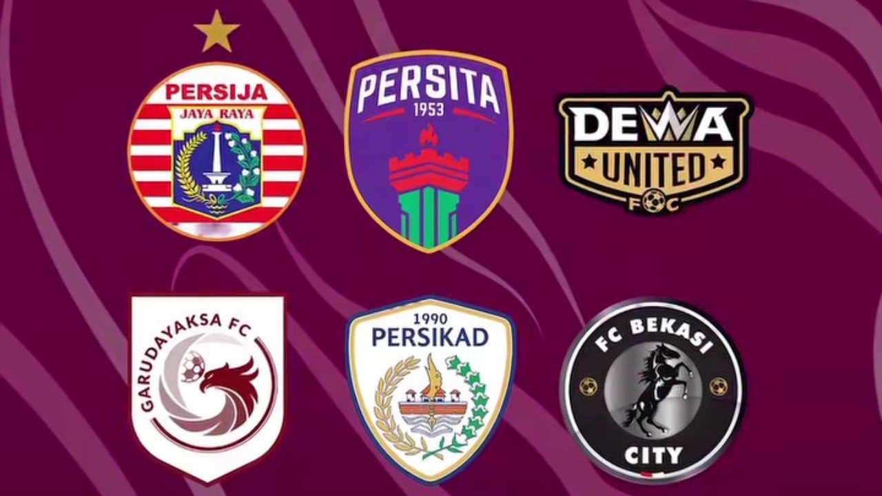 Persija Jakarta Women, Persita Women, Dewa United FC Women, Garudayaksa FC Women, Persikad Women, dan FC Bekasi City Women menjadi peserta Indonesia Women's League 2026/27./Instagram @erickthohir