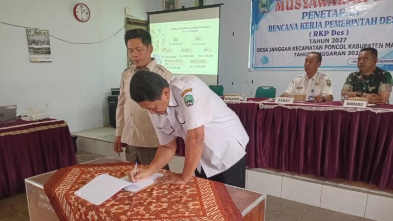 Musyawarah Desa Janggan Kabupaten Magetan menetapkan RKP Desa 2027./dok.DNY