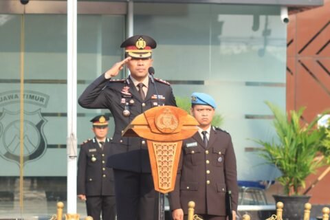 Polres Ngawi melaksanakan upacara Hari Kesaktian Pancasila 2026, Kamis (1/10)./dok.DNY-HUM