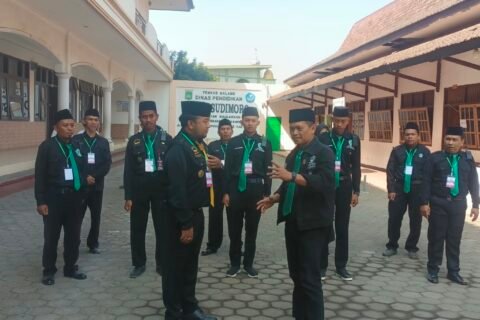 Pagar Nusa turut hadir di Muskercab NU Kabupaten Malang 2026, Minggu (4/10)./dok.ROF