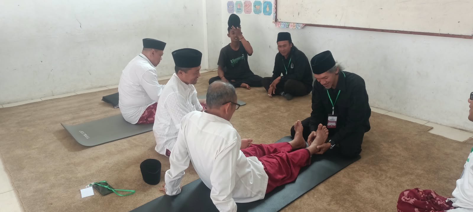 Pertabiban Pagar Nusa Kabupaten Malang di Muskercab NU III (4/10)./dok.ROF