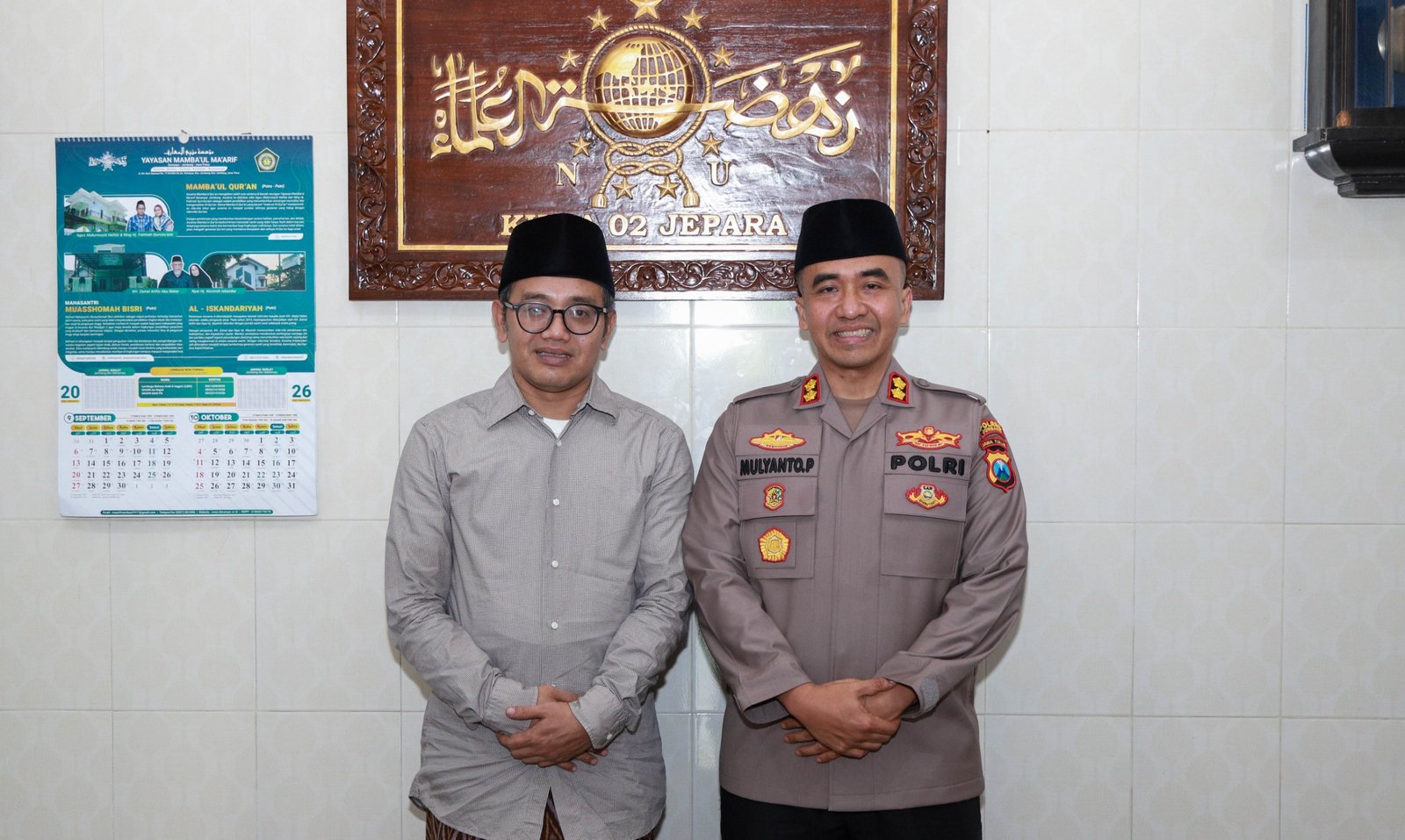 Perkuat Silaturahmi, Kapolres Jombang Kunjungi Ponpes Mambaul Ma’arif Denanyar