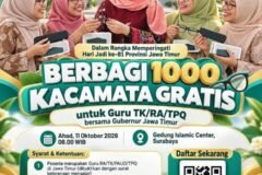 Poster Program 1.000 Kacamata Gratis untuk Guru Ngaji & TK/RA