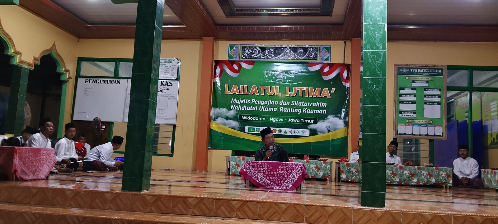 Misran, Ketua Tanfidziyah PRNU Kauman di Lailatul Ijtima Kauman (9/10)./dok.QONY