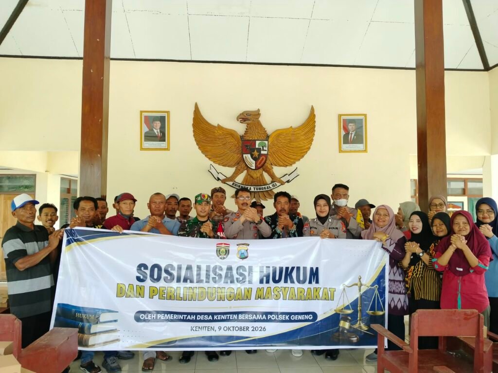 Polres Ngawi melalui Polsek Geneng menggelar sosialisasi KUHP baru untuk memperkuat kesadaran hukum masyarakat./dok.DNY