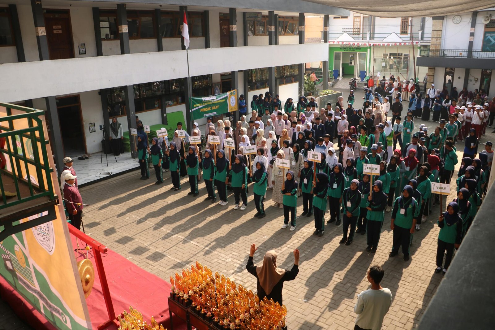 Suasana Porseni 2026 KKM MTs Al Ittihad Poncokusumo, Selasa (13/10)./dok.ROF
