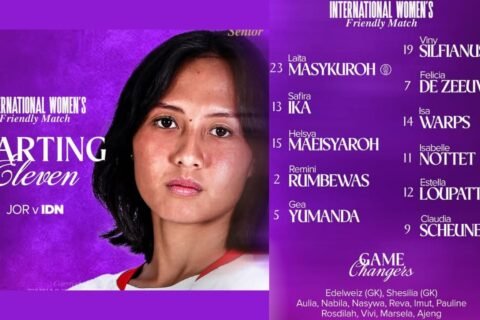 Susunan pemain Timnas Putri Indonesia vs Yordania, Claudia Scheunemann kembali bermain untuk Garuda Pertiwi./Instagram @timnasindonesia
