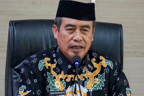 Bupati Madiun, Hari Wuryanto menghadiri sosialisasi (15/10) Perbup Madiun Nomor 18 Tahun 2026 untuk cegah tindak korupsi dalam pengelolaan dana desa./dok.DNY-Kominfo