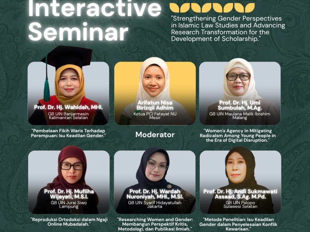 Enam narasumber seminar interaktif di Kairo, Mesir (16/10), termasuk Prof Umi Sumbulah./dok.UIN Malang