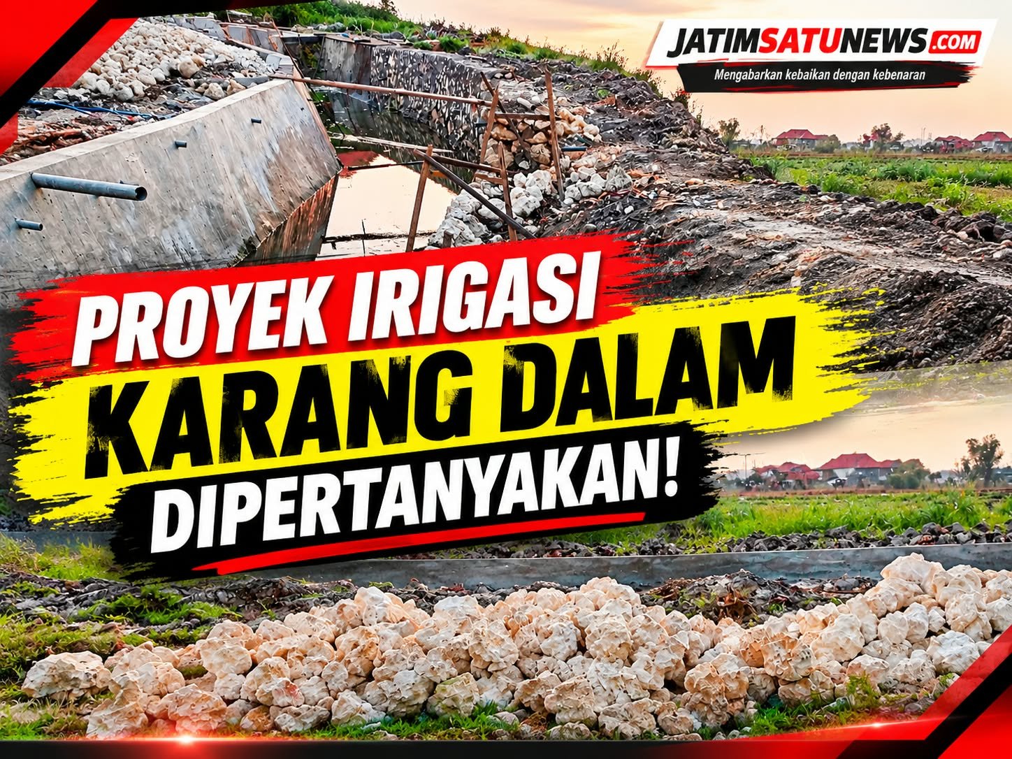 Proyek Drainase Karang Dalam Sampang Diduga Dikelola Lingkar Keluarga Bupati, Potensi KKN Jadi Sorotan