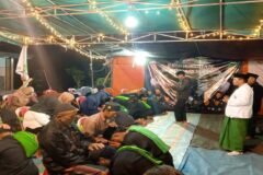 Enam belas santri Pagar Nusa Ampel Gading dibaiat, Jumat (18/9) di Tirtoyudo, Malang./dok.ROF