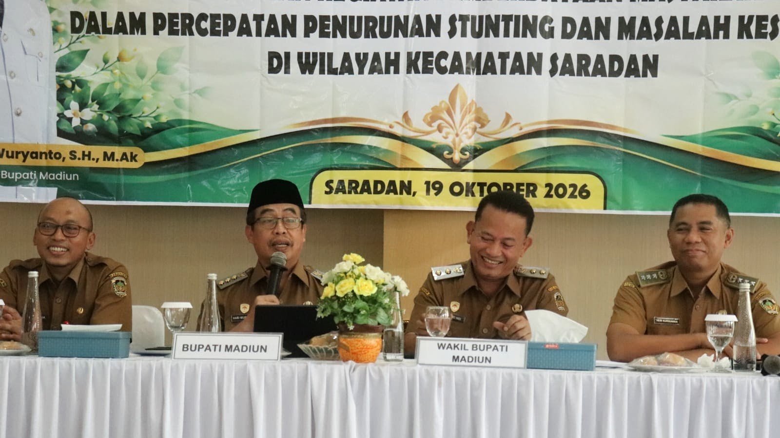 Pemkab Madiun Percepat Penurunan Stunting di Saradan, Bupati: Jangan Tunggu Anak Sudah Terindikasi