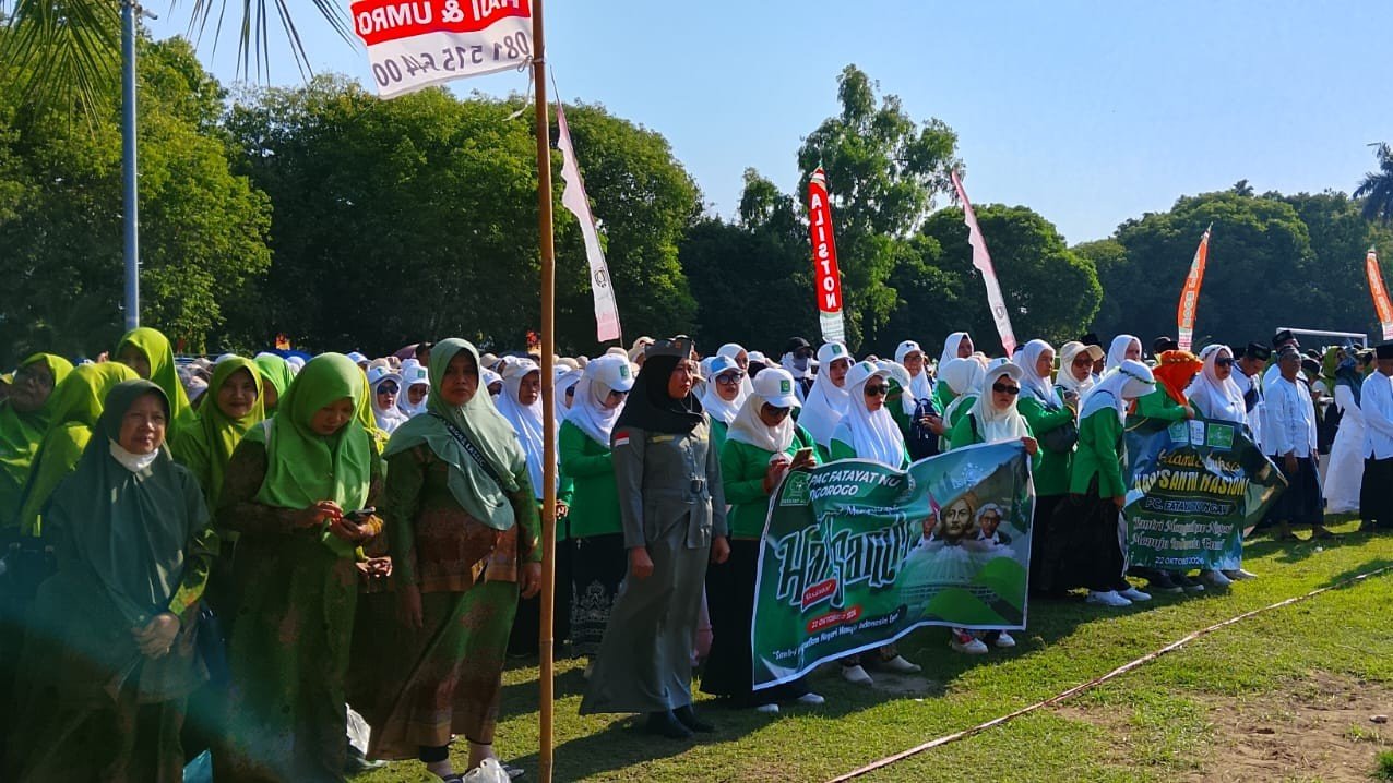 Upacara puncak Hari Santri Nasional, HSN 2026 pada Kamis (22/10) di Alun-Alun Ngawi./dok.Qony