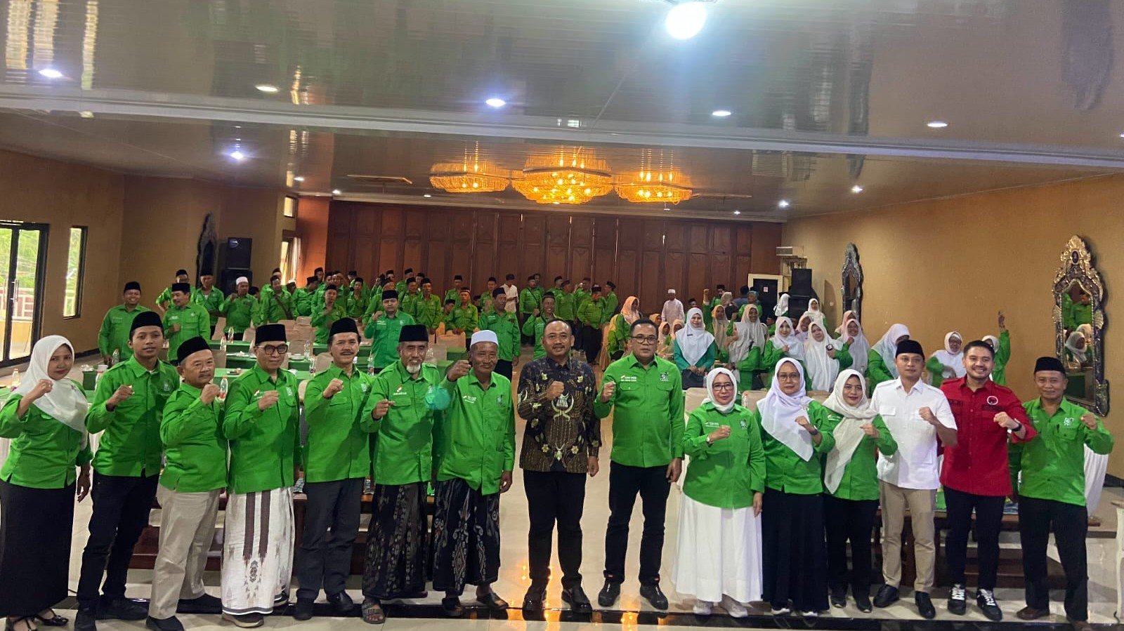 PKB Ngawi menggelar Pengukuhan Pengurus DPC dan DPAC, turut dihiasi penampilan Sanggar Teater Gatot Kaca./dok.Qony
