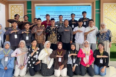 UIN Kediri menggelar Pelatihan Moderasi Beragama bagi 23 pemuda lintas agama se-Kediri Raya untuk membangun komunikasi dan jejaring positif (25/10)./dok.Qony