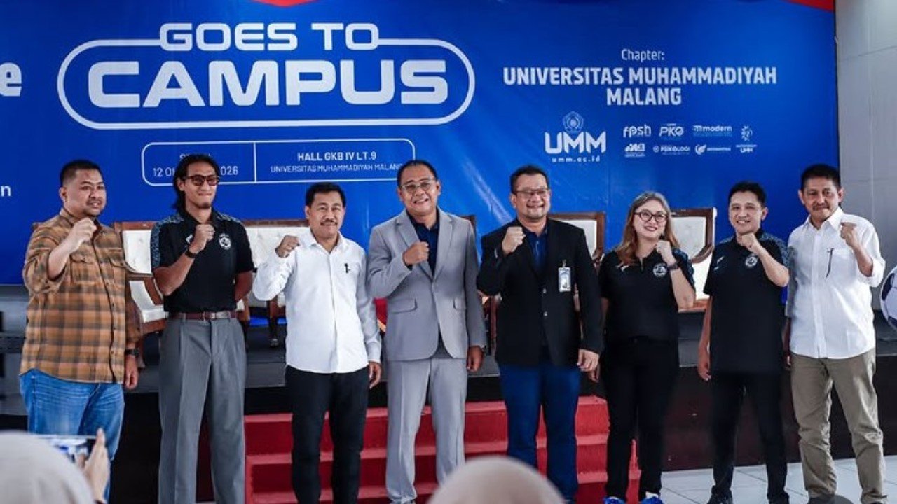 I League Goes to Campus hadir di Universitas Muhammadiyah Malang (UMM), bedah industri sepak bola 10,4 triliun rupiah./Instagram @ileague.id