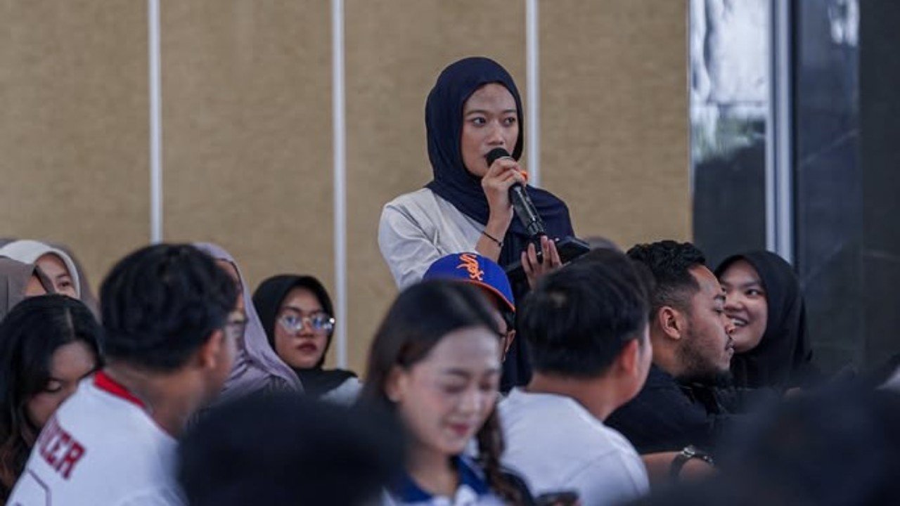 Mahasiswa antusias mengikuti I League Goes to Campus pada Senin (12/10) di Universitas Muhammadiyah Malang (UMM)./Instagram @ileague.id