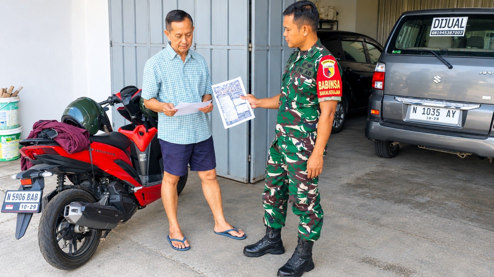 Babinsa Rudin akrab dengan warga