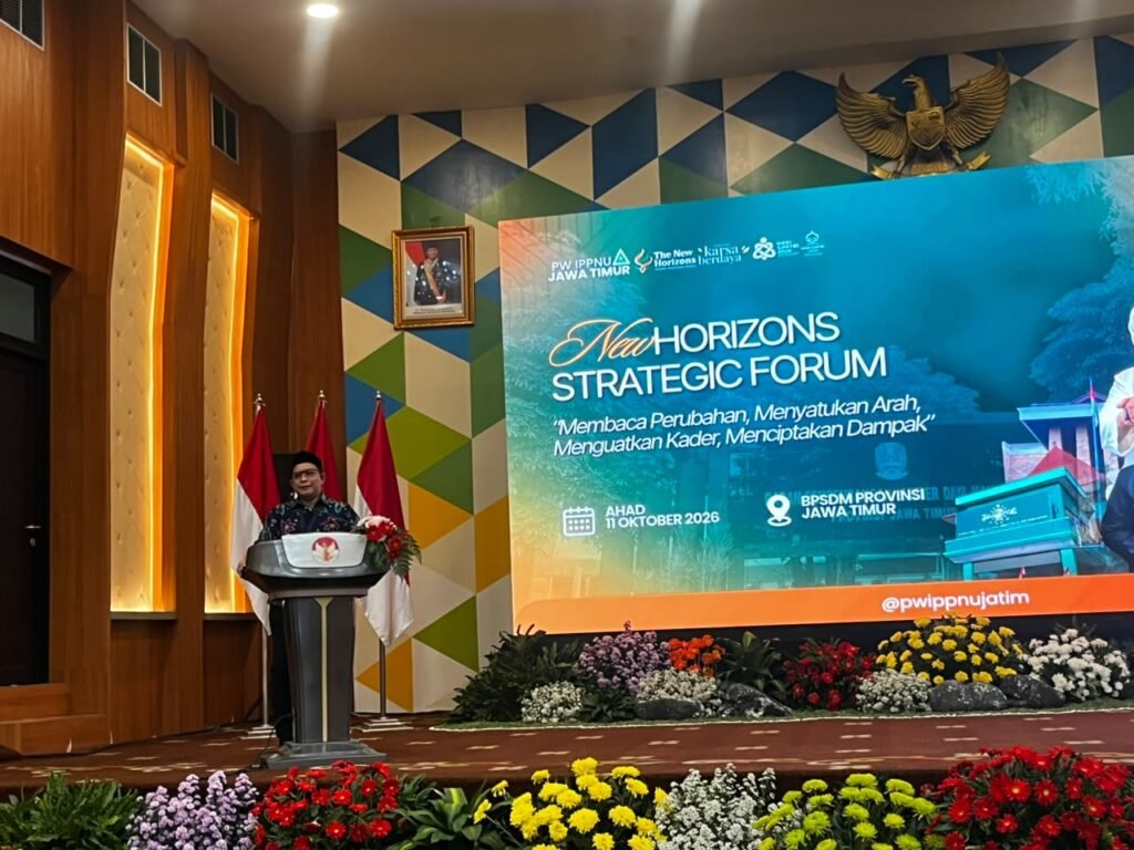 Suasana pelaksanaan New Harizons Strategic Forum PW IPPNU Jawa Timur di kantor BPSDM Jawa Timur.