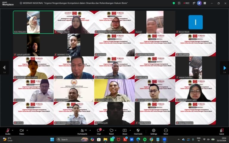 Peserta Webinar Nasional LKHAI