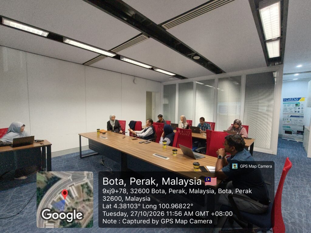 Suasana Pertemuan Research, Innovation & Academic Collaboration antara delegasi UB dan CeRDaS UTP yang membahas peluang kerja sama riset dan pertukaran akademik