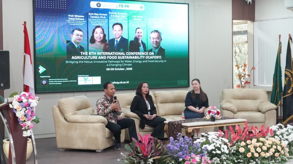 Suasana sesi pemaparan materi oleh para narasumber internasional dalam ajang ICAFOSY 2026.