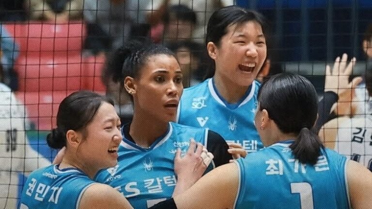 Gyselle Silva dan GS Caltex juara KOVO Cup 2026 usai menggagalkan upaya comeback Hi Pass di final (18/10)./Instagram @gscaltexkixx