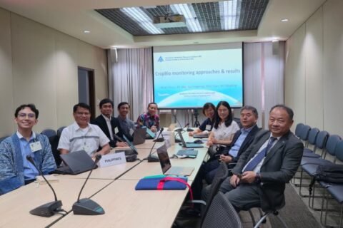 Pertemuan terbatas CropBio Joint Analysis Workshop yang dipimpin oleh tim delegasi Indonesia dan mitra internasional.