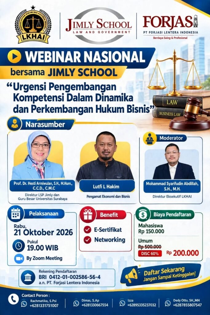 Webinar Nasional bersama Jimly School