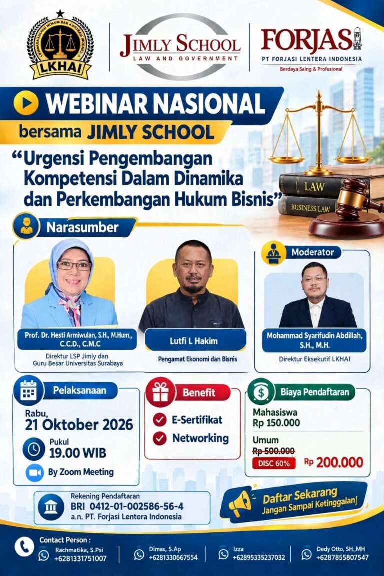 Webinar Nasional bersama Jimly School