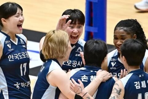 Laetitia Moma Bassoko dan Hi Pass lolos ke final KOVO Cup 2026 usai mengalahkan IBK Altos di semifinal (17/10)./Instagram @kovopr_official