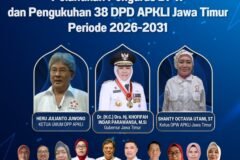 Flyer kegiatan Pelantikan DPW & DPD APKLI se-Jawa Timur