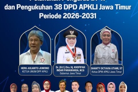 Flyer kegiatan Pelantikan DPW & DPD APKLI se-Jawa Timur