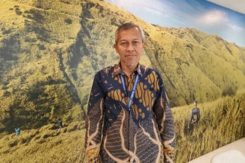 Kepala KPPN Malang, Muhammad Rusna, saat menyampaikan rilis kinerja APBN triwulan III 2026 di Gedung RCE Center.