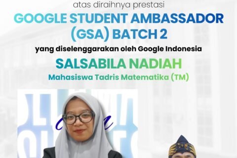 Pamflet ucapan selamat dari FTIK UIN Malang