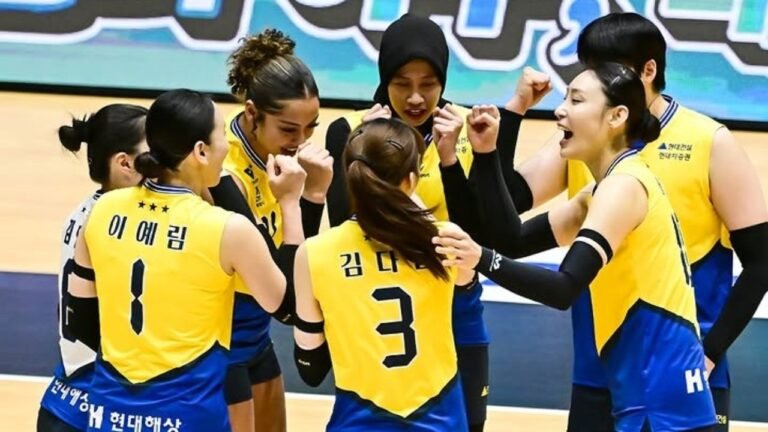 Megawati Hangestri top skor tim namun Hyundai Hillstate gagal lolos ke semifinal KOVO Cup 2026./Instagram @hdecvolleyballteam