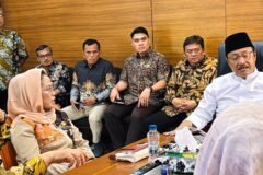 Sri Untari Bisowarno menghadap Mensos Syaifullah Yusuf
