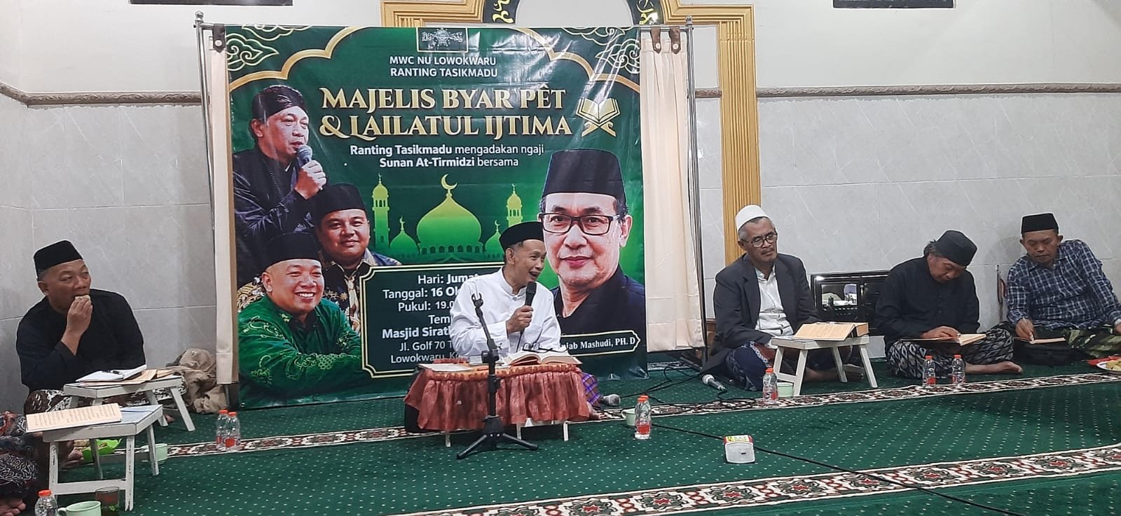 Ngaji Sunan At-Tirmidzi Bersama Prof. KH. Mujab Mashudi, Ranting Tasikmadu Hidupkan Tradisi Majelis Byar Pêt dan Lailatul Ijtima