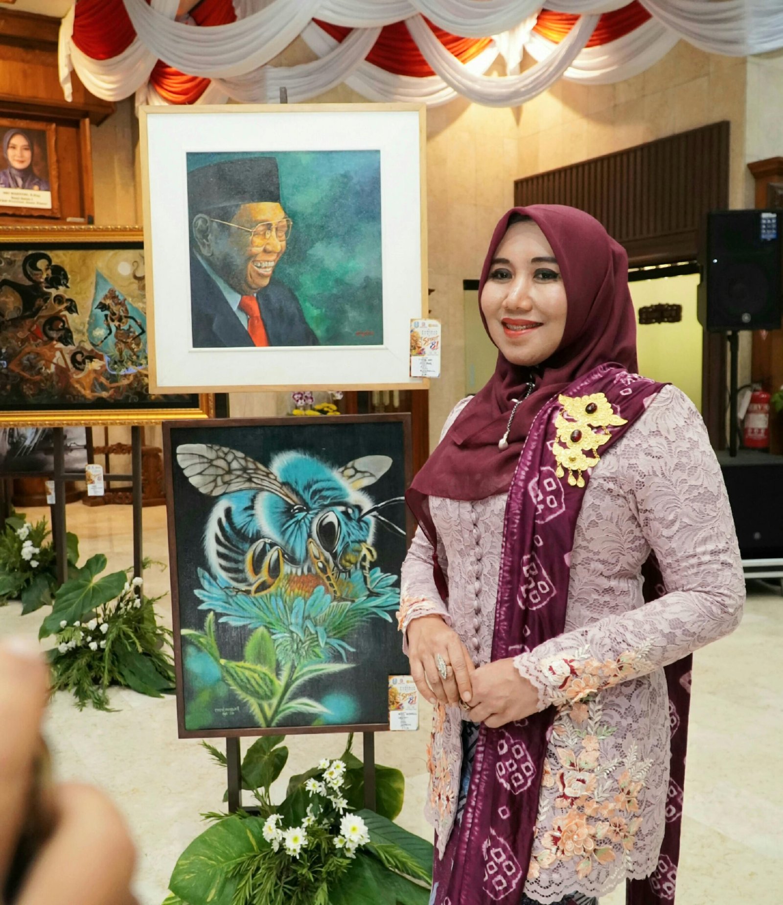 Sambangi Pameran Seni di DPRD Jatim, Senator Lia Istifhama: Seni Cerminan Identitas dan Kemanusiaan