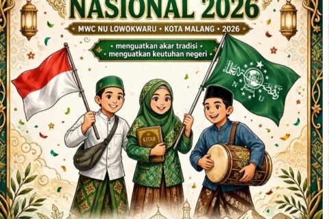 Poster Semarak Hari Santri Nasional yang Diadakan Oleh MWC NU Lowokwaru