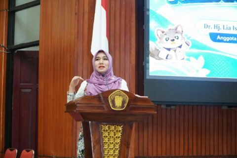 Senator DPD RI Jatim Dr. Lia Istifhama saat menyampaikan materi di Universitas Brawijaya.