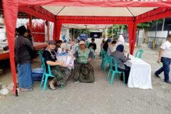 Antusiasme peserta di posko utama donor darah MWC NU Lowokwaru.