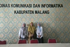 Potret bersama tim dosen Departemen Statistika UB saat melaksanakan kunjungan kerja di Kantor Diskominfo Kabupaten Malang.