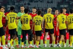 Malaysia saat menghadapi Timnas Indonesia di FIFA ASEAN Cup 2026 di Jakarta (28/9), sudah menyiapkan jadwal FMD kontra China./Instagram @malaysia_nt
