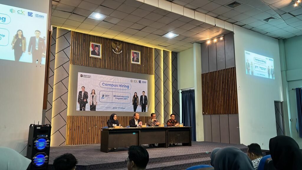 Suasana pembukaan acara Campus Hiring UIN Maliki Malang bersama Bank Rakyat Indonesia (BRI) di Gedung Oesman Mansoer.
