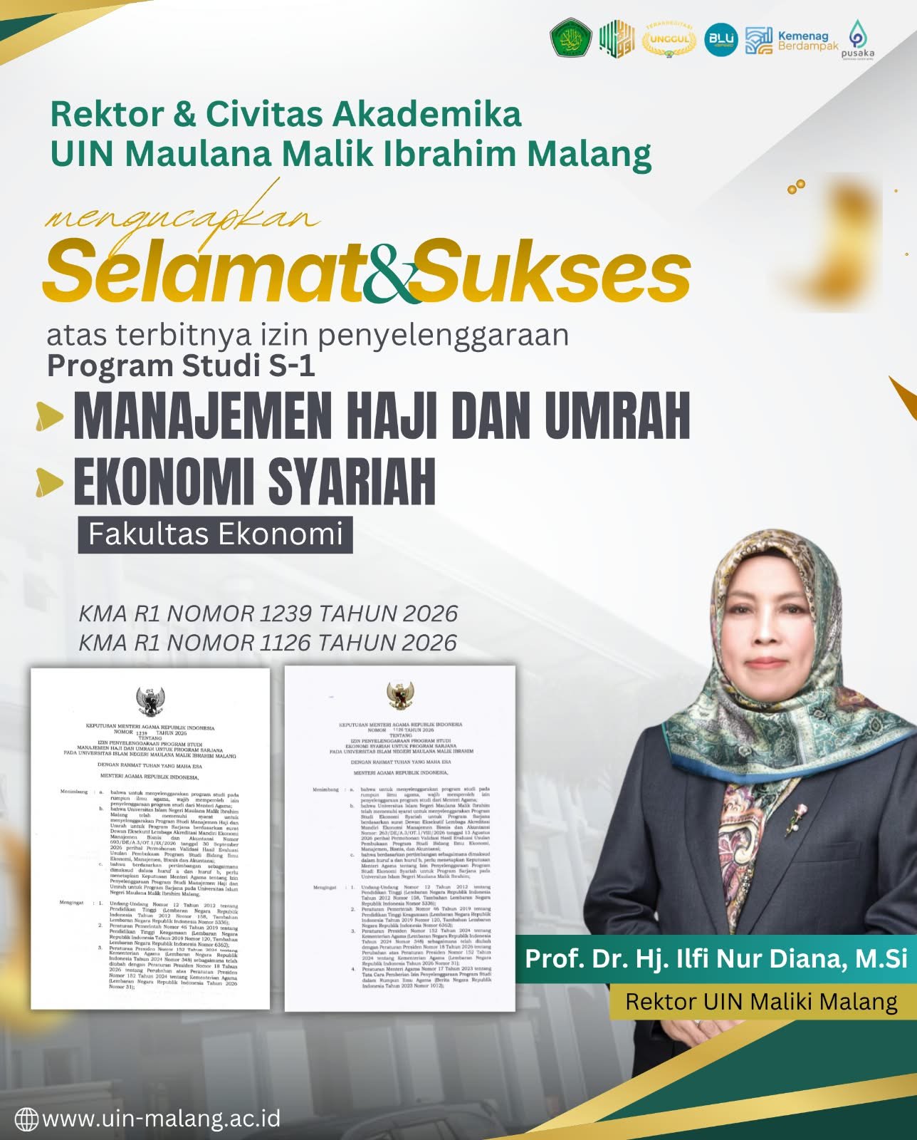 UIN Maliki Malang Kantongi Izin Dua Prodi Baru, Siapkan Sertifikasi Pembimbing Haji Profesional